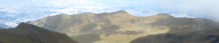 A view of the paramo of Pichincha